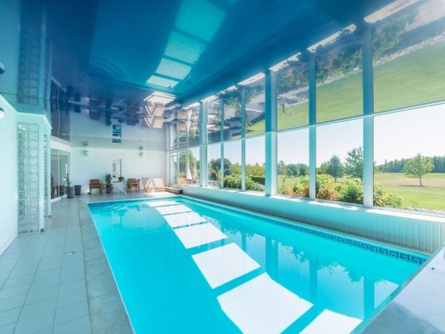 The stunning swimming pool