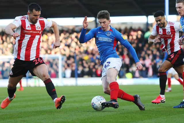 Steve Seddon in action for Pompey. Picture: Joe Pepler