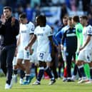 PORTSMOUTH, ENGLAND - OCTOBER 05:  Portsmouth Manager Manager John Mousinho acknowledges the fans after the Sky Bet Championship match between Portsmouth FC and Oxford United FC at Fratton Park on October 05, 2024 in Portsmouth, England. (Photo by Bryn Lennon/Getty Images)