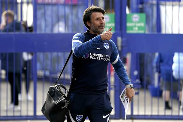 Danny Cowley arrives for tonight's fixture against promotion-hunting Wigan. Picture: Andrew Matthews/PA Wire