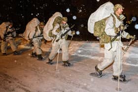Royal Navy get used to Arctic conditions in northern Norway.
