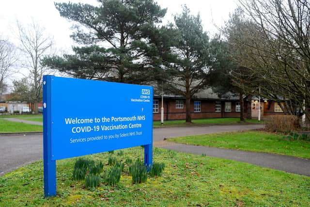 The Portsmouth NHS Covid-19 Vaccination Centre at Hamble House based at St James Hospital.

Picture: Sarah Standing (310121-1858)