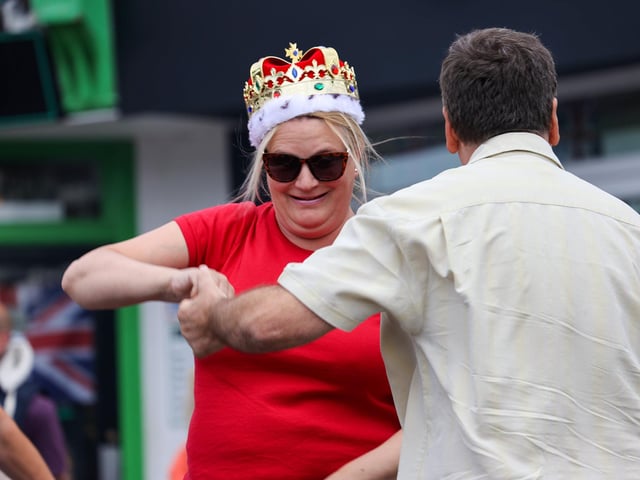A dance performance wowed the crowds in what is usually Denmead's car park