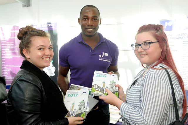 After football, Vincent Pericard entered education, studying at the University of Portsmouth and also becoming student ambassador. Picture: Sarah Standing