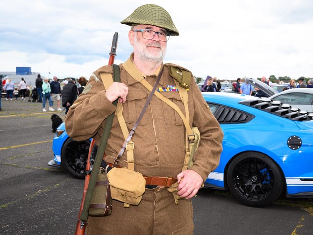 Pictured is: David Brown in his air soft uniformPicture: Keith Woodland (080621-47)