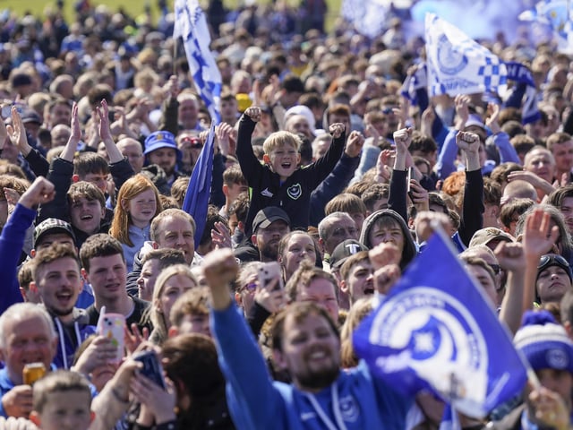 During the Portsmouth FC and Portsmouth Women Champions on the Common, celebrating Pompey’s double title triumphImages ©Jason Brown+44 7545 760582