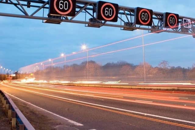 A smart motorway operating in Sheffield
