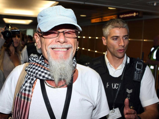 Paedophile pop star Gary Glitter was staying at bail hostel last February after serving time in prison for child abuse.