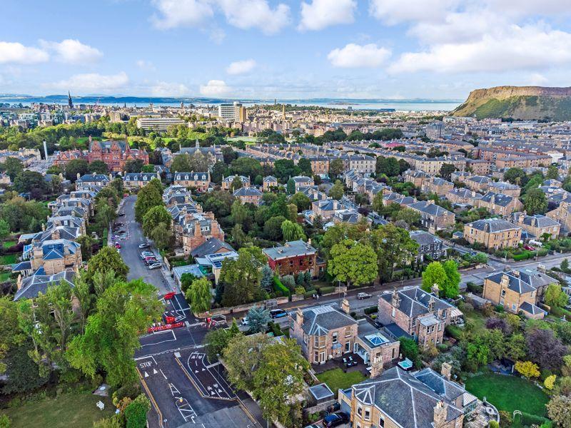 The property sits in the prestigious Grange area of Edinburgh.