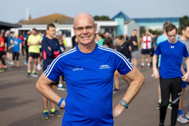 Martin Dewied competed in his 400th parkrun. Picture: Mike Cooter