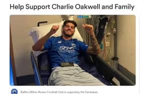 The online fundraiser for Baffins club captain Charlie Oakwell