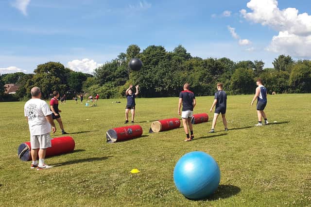 Havant RFC Academy return to training at step 2 of the RFU routemap. Pic courtesy Steve Woolcombe