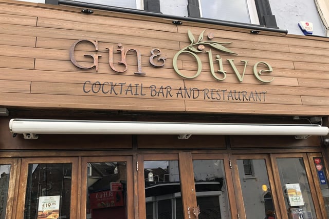 Gin and Olive, cocktail bar and restaurant in Albert Road has a fantastic selection of drinks food - and a fabulously quirky feel!