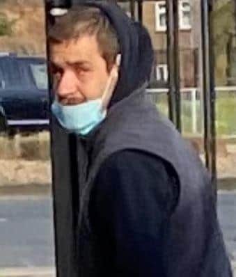 Police want to speak to this man following the incident at Morrisons, Flathouse Quay, on Tuesday March 9
