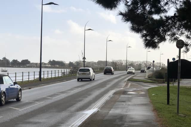 Langstone Bridge, the only road on and off Hayling Island. Picture: Chris Moorhouse