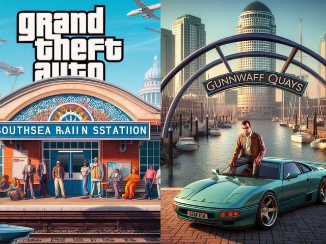 Here is what Portsmouth would look like if it was part of Grand Theft Auto.