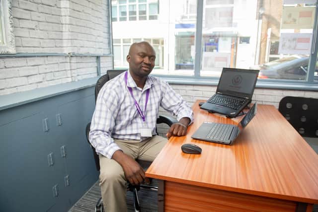 Pictured: Owner Issifu Adama at his shop in Kingston Road, Portsmouth. 
Picture: Habibur Rahman