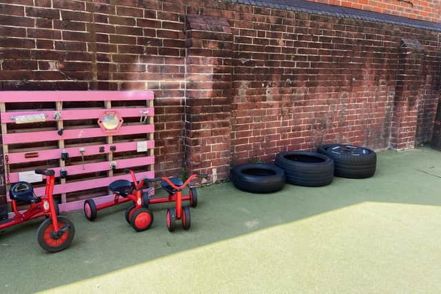 The current Bramble Infant School & Nursery playground