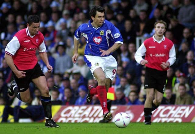 Svetoslav Todorov scored 26 goals in Pompey's promotion season - then suffered a serious knee injury for two years. Picture: Matt Scott-Joynt