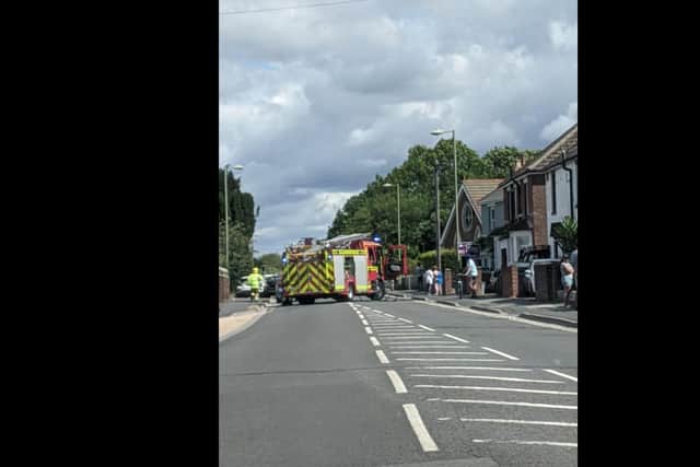 Three people were injured in a two car collision on Hayling Island yesterday. Picture: Belinda Dickens