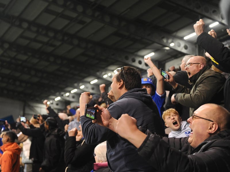 Huge celebrations at Fratton ParkPicture: Sarah Standing (160424-7584)