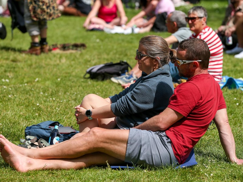 Enjoying the music. Live at the Bandstand, Victoria Park, Portsmouth
Picture: Chris Moorhouse (010624-48)