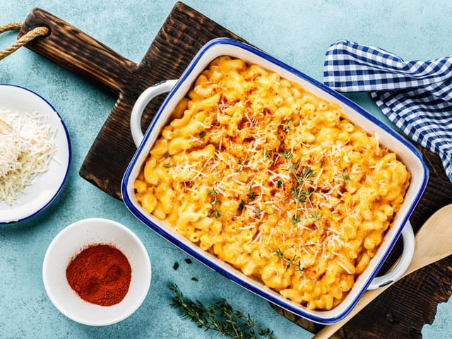 If you weren’t able to finish off your Christmas day cheese board, then the best way to use up those leftovers is to incorporate them into the best ever mac and cheese you’ve ever had. Make your mac and cheese as usual and melt your choice of cheeses to make an amazing cheese sauce. You can also add any leftover meat or veggies you like as well - what doesn’t taste good when covered in melted cheese?