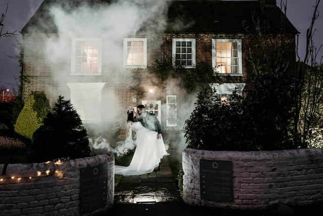 Amy and Ryan Handley got married at Hayling Island.
