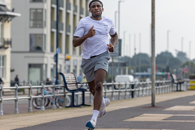 A competitor in the Southsea parkrun. Picture: Mike Cooter