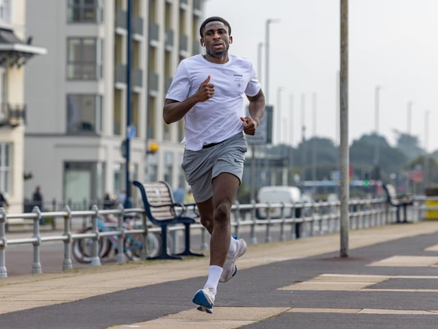 A competitor in the Southsea parkrun. Picture: Mike Cooter