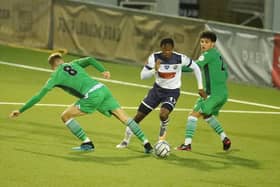 Lucas Sinclair could well be handed his first Hawks start in Tuesday's FA Trophy tie at Bracknell Town. Picture by Dave Haines.