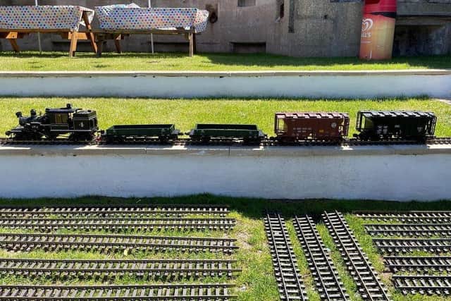 Train and tracks worth thousands of pounds were donated to the model village