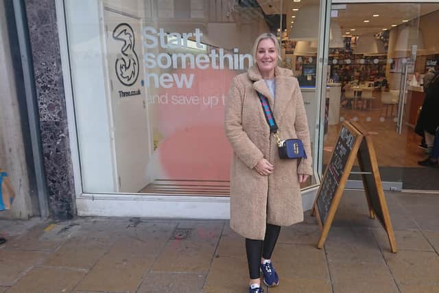 Emma McGarry, from Portsmouth, shopping in Commercial Road, thinks it should now be up to individual choice whether to wear a mask or not.