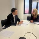 Alan Mak MP met Treasury Minister Lucy Rigby to press the case for banking hubs in the Havant Constituency