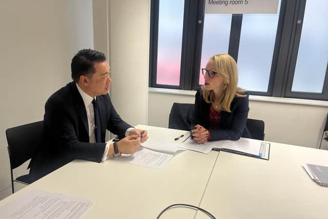 Alan Mak MP met Treasury Minister Lucy Rigby to press the case for banking hubs in the Havant Constituency