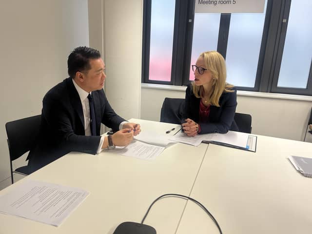 Alan Mak MP met Treasury Minister Lucy Rigby to press the case for banking hubs in the Havant Constituency