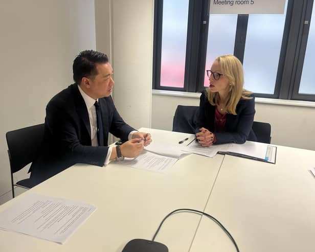 Alan Mak MP met Treasury Minister Lucy Rigby to press the case for banking hubs in the Havant Constituency