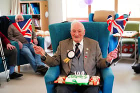 Derrick joined the RAF in 1942, serving with 112 squadron, and flew Kittyhawks from the beaches of Italy. He was shot down and imprisoned on June 6 1944 at Stalag Luft 7 in Poland. Photo: Ben Birchall/PA Wire