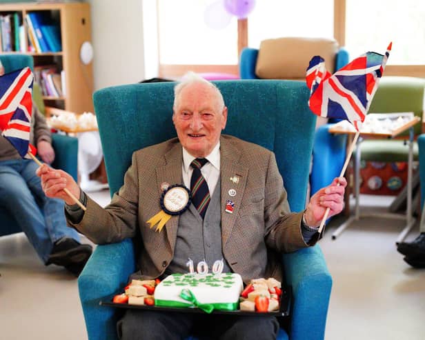 Derrick joined the RAF in 1942, serving with 112 squadron, and flew Kittyhawks from the beaches of Italy. He was shot down and imprisoned on June 6 1944 at Stalag Luft 7 in Poland. Photo: Ben Birchall/PA Wire