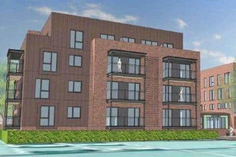 A computer-generated image of how Assheton Court in Portchester will look after the renovation 