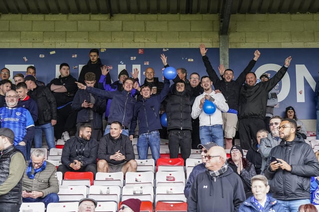 The Pompey promotion party was still going at Sincil Bank on Saturday
