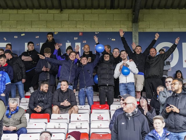 The Pompey promotion party was still going at Sincil Bank on Saturday
