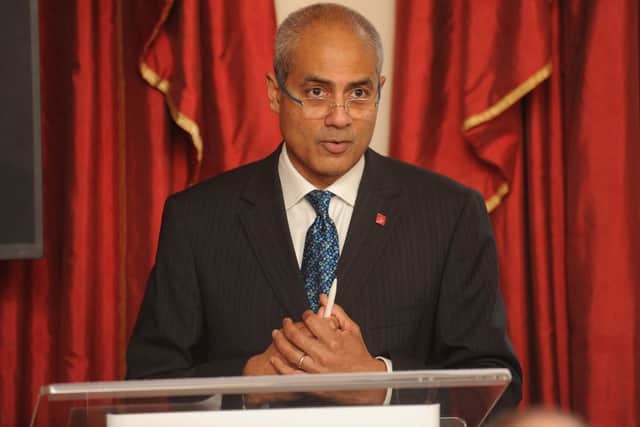 George Alagiah  speaking during a seminar and reception for young people, relevant government departments, European policymakers and Prince's Trust partners, at Clarence House, London, in 2009. Picture: Murray Sanders/Daily Mail/PA Wire