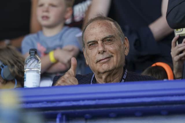 Former Pompey boss Avram Grant was in the directors' box for the Blues' goalless draw against Lincoln on Saturday.    Picture: Jason Brown