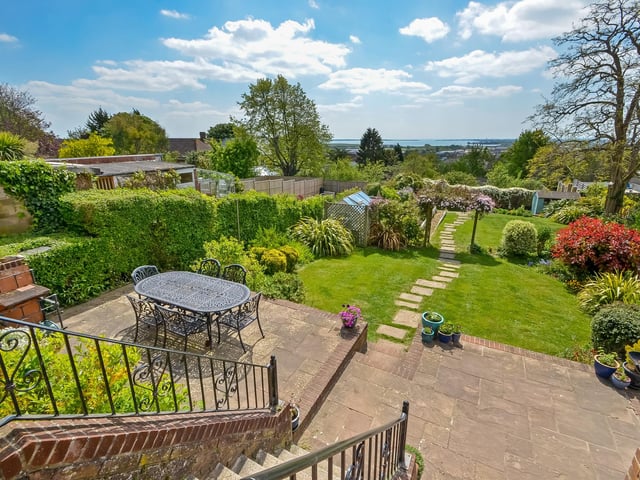 This five-bedroom detached house located on Down End Road in Drayton is on the market for £725,000. It is listed by Fine and Country.