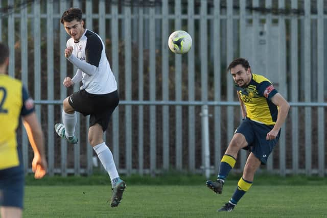 Rob Evans, left, has left Moneyfields to join Wessex League neighbours Baffins Milton Rovers.

Picture: Keith Woodland