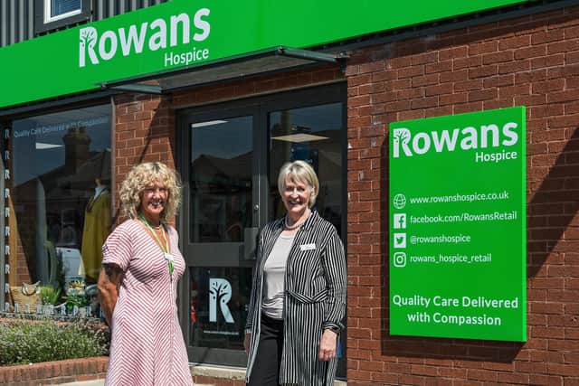 Katie Green (Retail Manager) and Carol Milner (Director of People Services and Income Generation). Picture: Mike Cooter (190721)