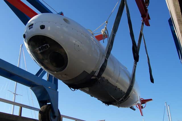 Examples of MSub’s S201 manned submersible which will be converted into an unmanned vehicle.