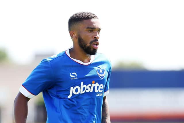 Former Pompey defender Tareiq Holmes-Dennis has retired from football at the age of 24. Picture: Joe Pepler