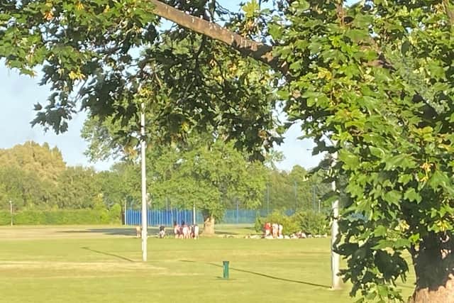 Portsmouth Rugby Club field where anti-social behaviour has taken place